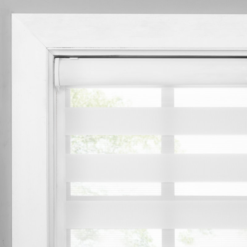 Semi Sheer Paper Roller Shade, 23"W x 72"L, White