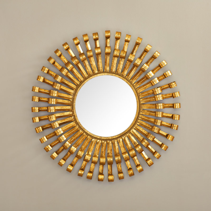 Miroir mural en métal soleil Lorenza