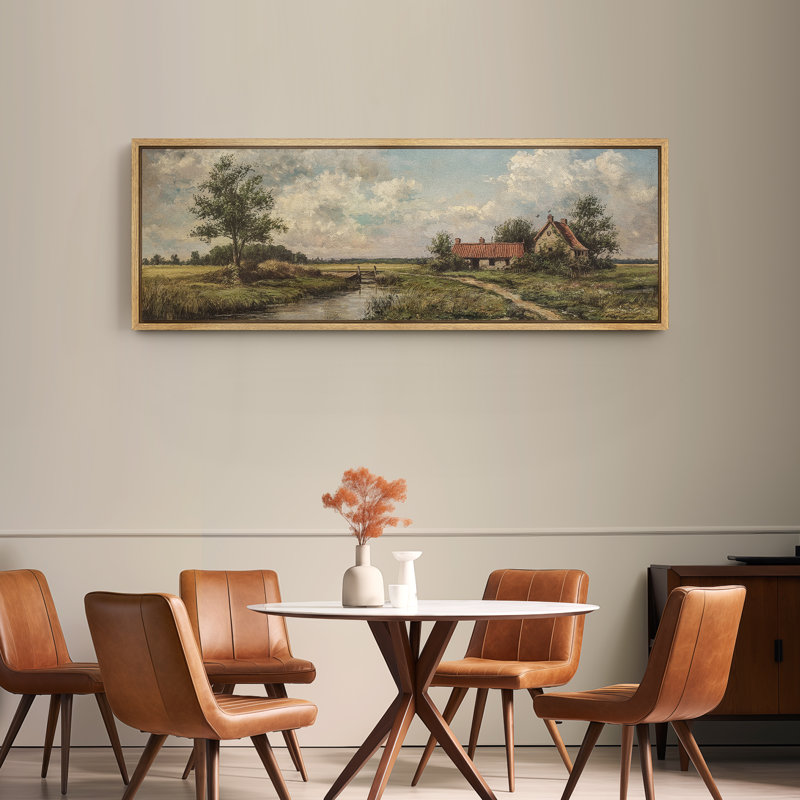 Impression sur toile encadrée Serene, H 20 po x l 60 po, Naturel