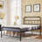 Amylia Anti-Sway Heavy Duty 14” Metal Iron Bed Frame - Noise-Free Platform Bed with Headboard & Footboard, Artistic Steel Pipe Molding, Non-Slip, No Box Spring Needed, Twin Size for Master Bedroom/Shared Space-683433460