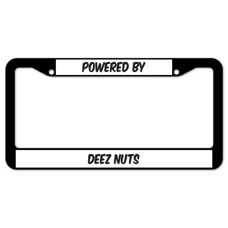 Powered By Deez Nuts Plate Frame
