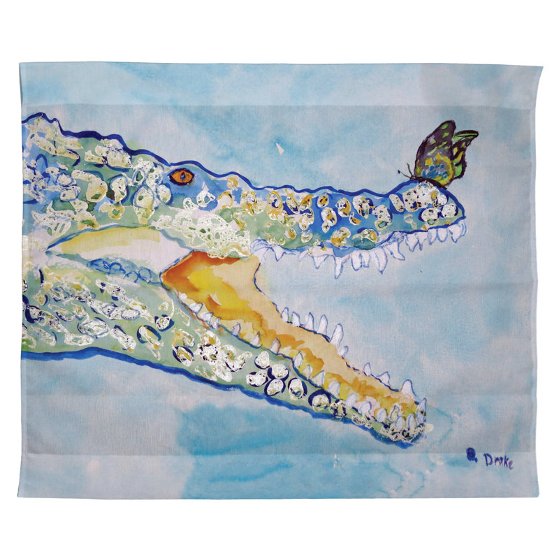 Suspension murale croc et papillon Traylor