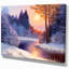 Paysages «Christmas Forest with River», impression-1212209357-1268065001