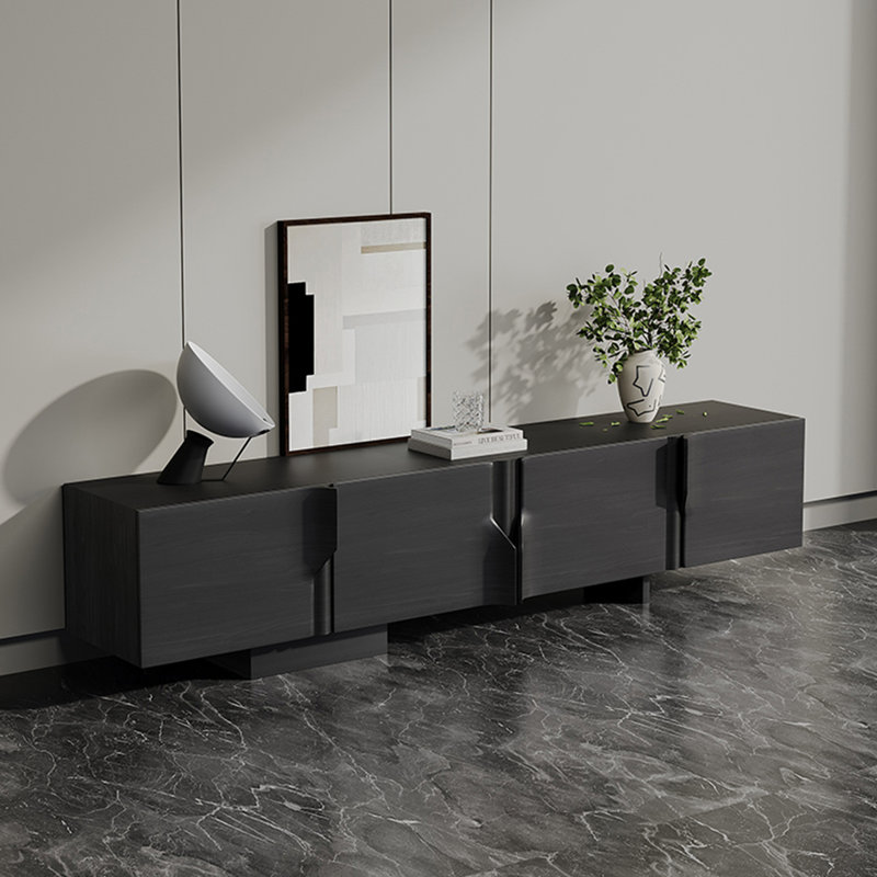 Meuble télé avec portes d'armoire uniques