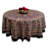 Block Print Cotton Paisley Floral Tablecloth Round