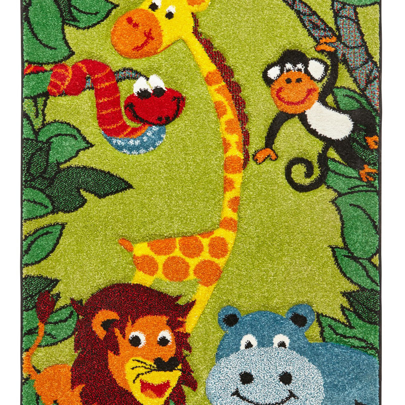 Dalke 53747 (22317) Green Machine Made Area Rug