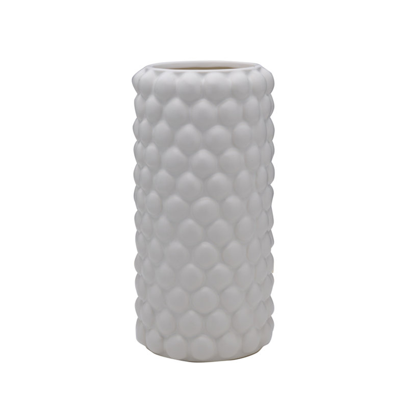 Elements Ceramic Table Vase, 12" H x 5.91" W x 5.91" D