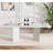 62.99"-78.7" Extendable Dining Room Table For 6 8 10, Modern White Farmhouse Kitchen Expanding Table, Long Large Expandable Dining Room Conference Tables For Home Office