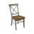 Dugazon Duante Solid Wood Cross Back Side Chair-1500109586