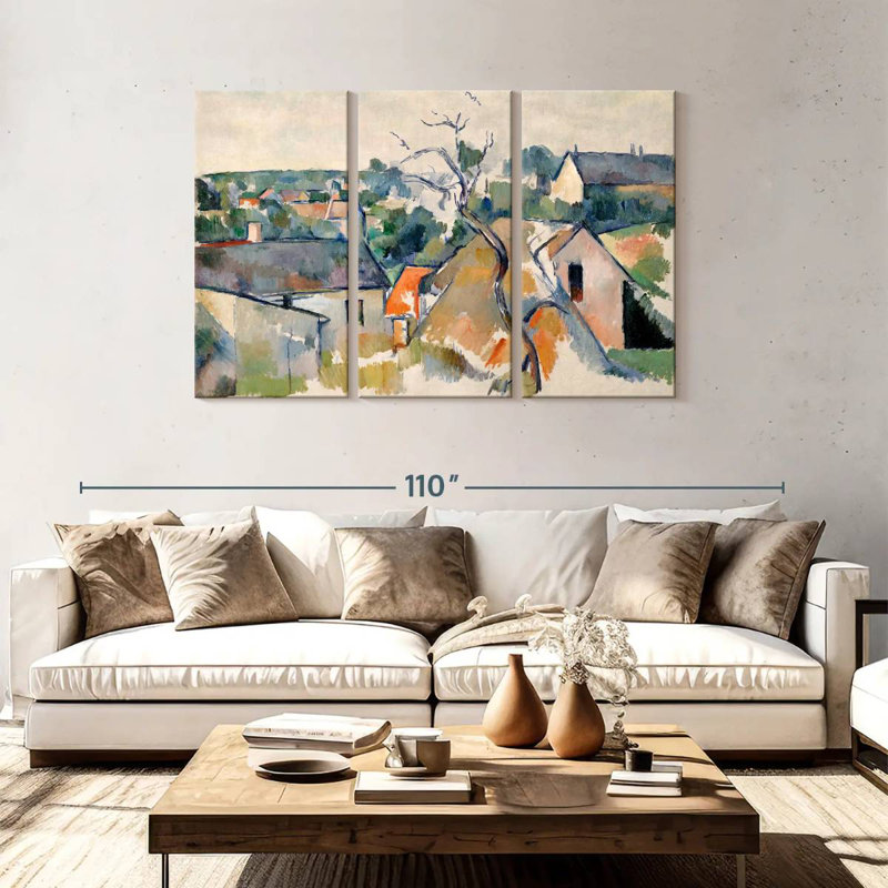 Avery Rooftops, 48" H x 74" W