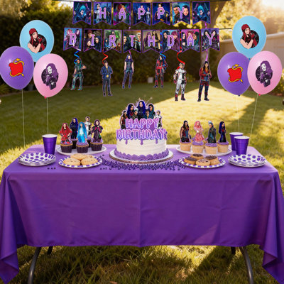 Descendants Birthday Party Supplies, Descendants Party Decorations Set