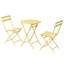 Ensemble bistro 3 pièces de table ronde pliable et chaises-2007479806