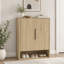 Range-chaussures, armoire à chaussures en bois avec portes, range-chaussures moderne avec tablettes réglables, pour vestibule, couloir, salon