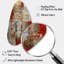 Cardinal Sin Retro Delight Abstract Red & Gold I - Abstract Fall Shape Art asymétrique en métal-2056934308