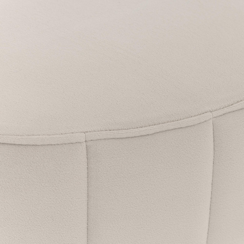Banc décoratif en velours orchidée - gris