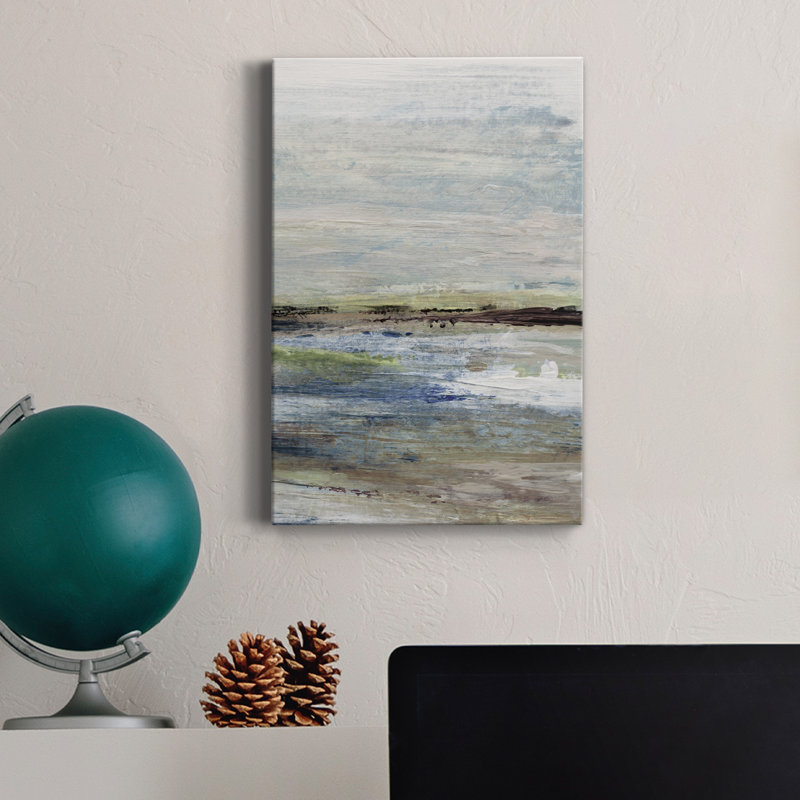 Wetlands II - peinture sur toile tendue, H 60 po x l 40 po x P 1 po