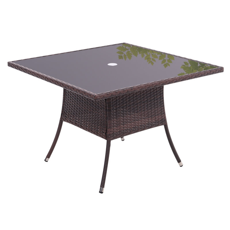 Square 4 - Person Outdoor Table, 73cm H x 105cm W x 105cm D