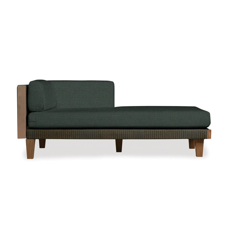 Catalina Outdoor Teak Chaise Lounge, Mink, Fife Aruba