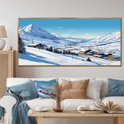 Alpinisme Solitude Winter Glow II - montagnes d'hiver, impressions sur toile