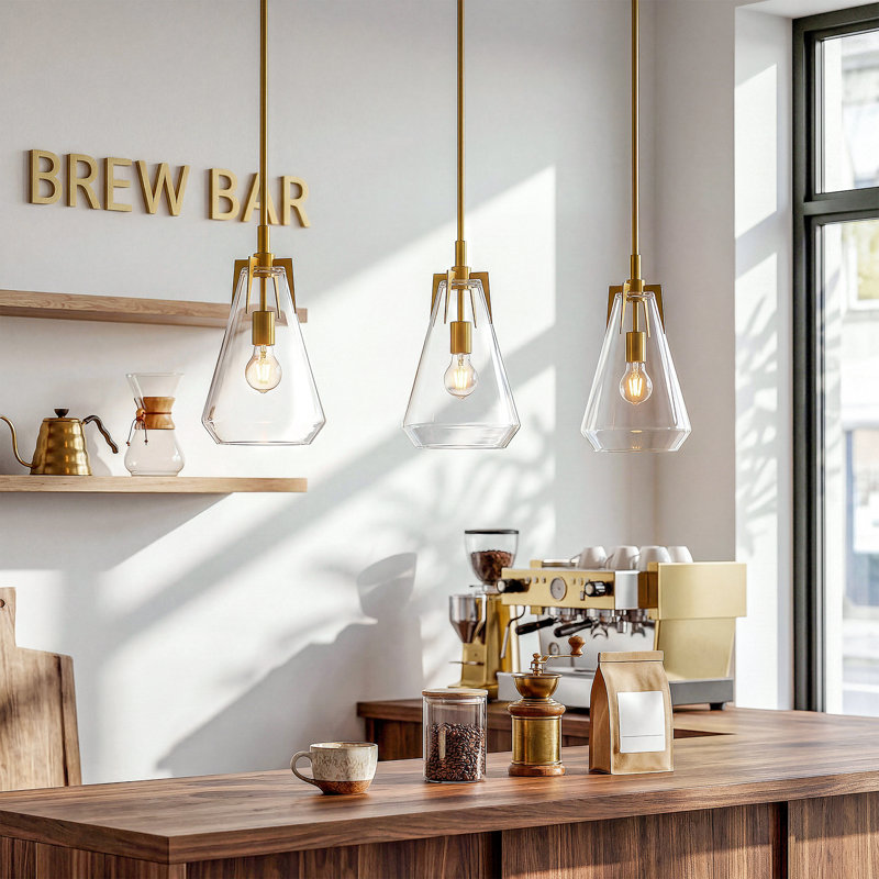 1-Light Modern Single Pendant with Adjustable Height