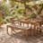 Vigo 46" Boho Solid Acacia Wood Bench with Hand-Woven Scandi-Style Rope Seat-2086794327-2086794409