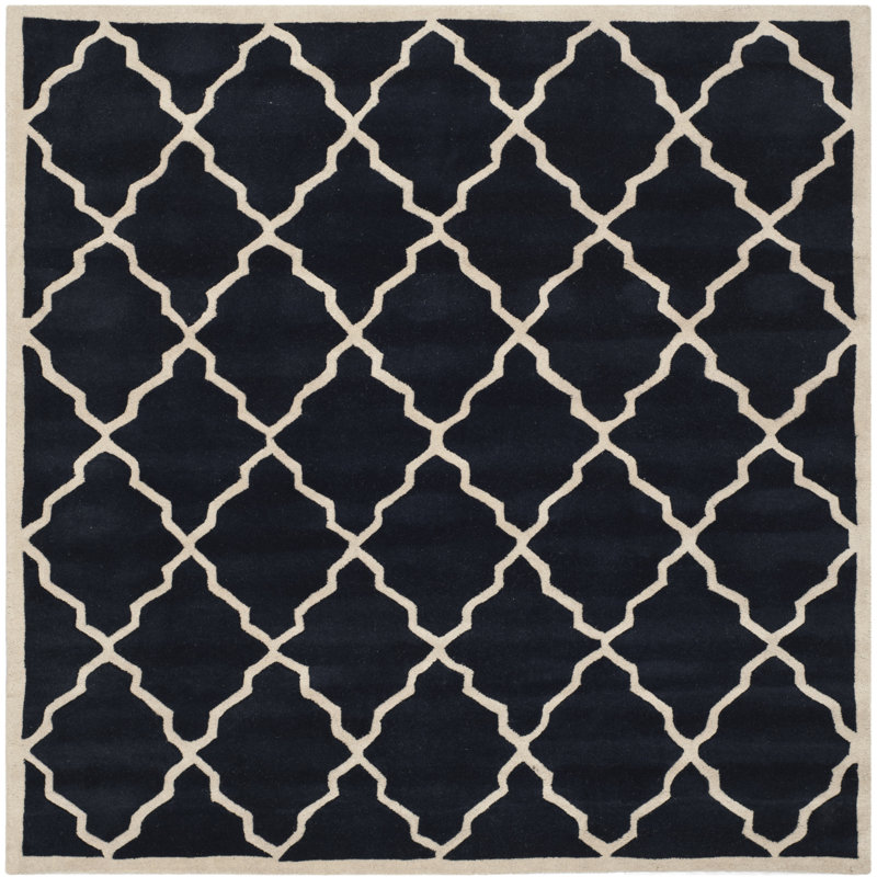 Chatham Hand Tufted Wool Geometric Rug, Square 7'