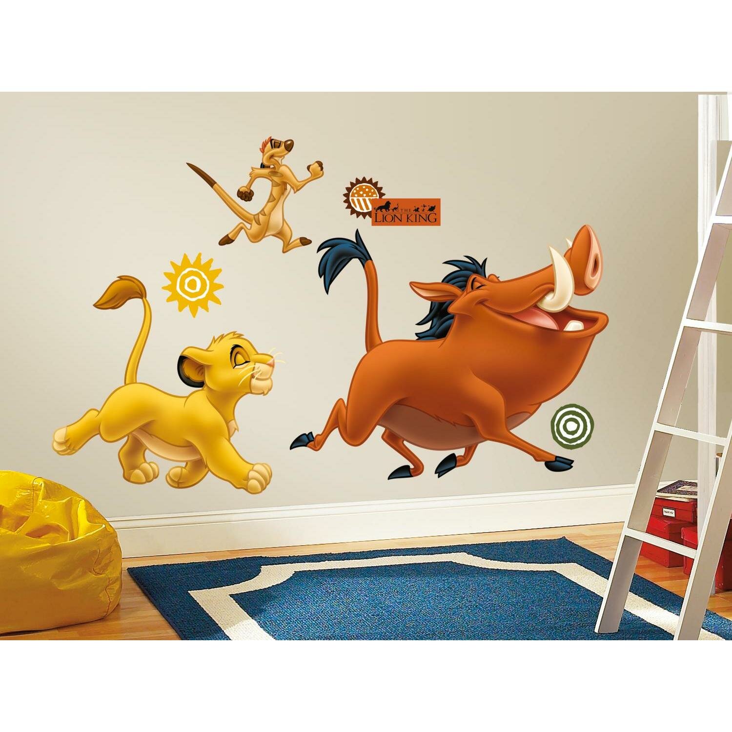 Peinture Numero d'art enfant : Le Roi Lion Simba et ses amis de la