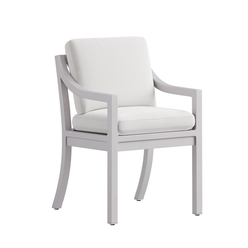 Dining Chair with Arms, French Gray
