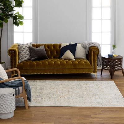 Windermere Karastan Ashbourne Low Pile Stain and Fade Resistant Polyester Indoor Area Rug in Blue