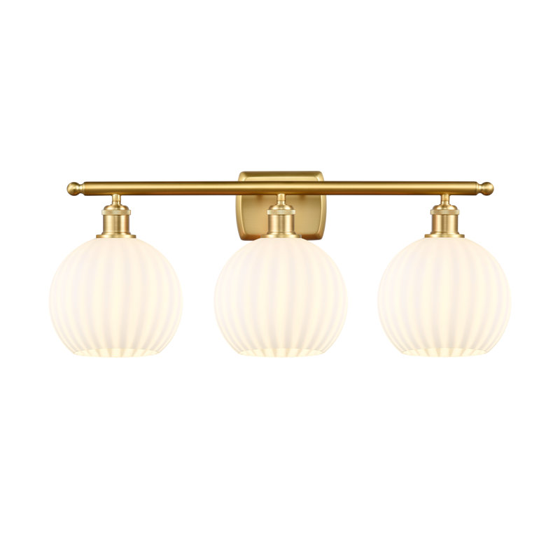 Berklie 3 - Light Dimmable Vanity Light, Satin Gold