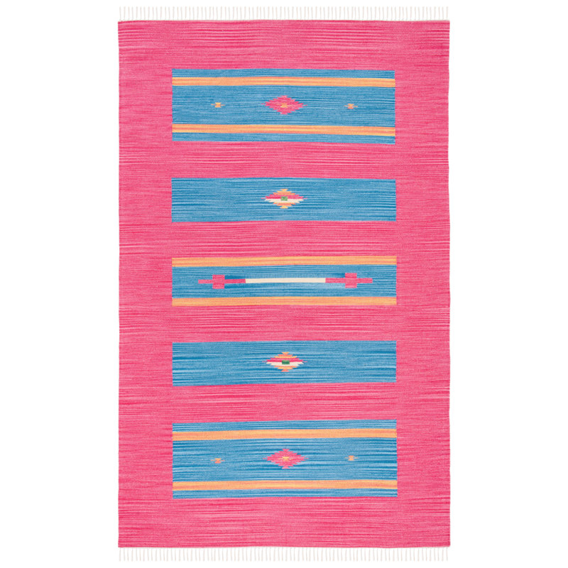 Danely Cotton Geometric Indoor Rug, Rectangle 3' x 5'