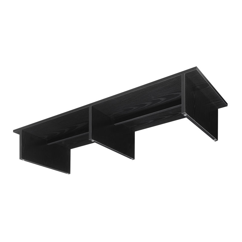 Meuble télé pour téléviseur de 46 po ou moins Slayter, Noir, noir, noir, noir