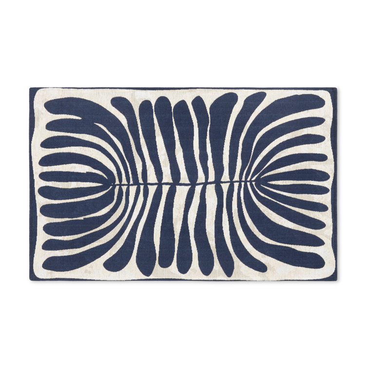 Town & Country Luxe Livie Matisse Cutout Everwash Non-Slip Backing Washable Multi-Use Kitchen Mat