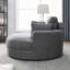 Grand fauteuil rond pivotant avec accoudoirs et tabouret club avec repose-pieds en tissu de lin avec coussins-1750421461-1750421457