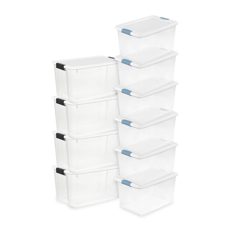 Sterilite 70 Quart Ultra Latch Storage Box and 64 Qt. Container