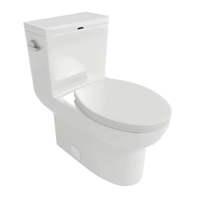 Ceramic One Piece Toilet,Single Flush With Soft Clsoing Seat