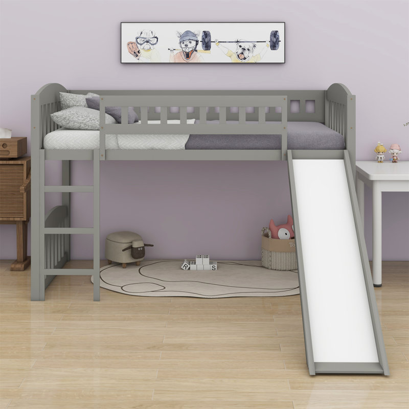Jaevaughn Kids Twin Loft Bed, Gray