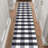 Homeline Non-Slip Rubberback Checkered Buffalo Plaid Indoor Runner Rug, Grayscale-752479682