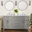 Bathroom Vanity With 2 Sinks, 2 Storage Cabinets, And 6 Drawers-101056992-101056993