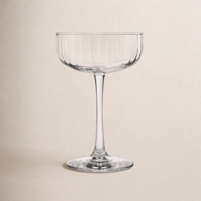 Paneled Coupe Cocktail Glasses