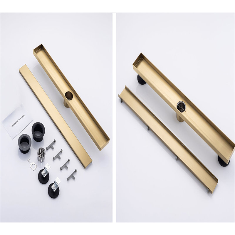 24'' W Linear Grid, Brushed Gold