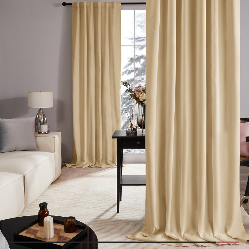 Wingard Blackout Curtain Pair, Burlywood, 52" W x 95" L