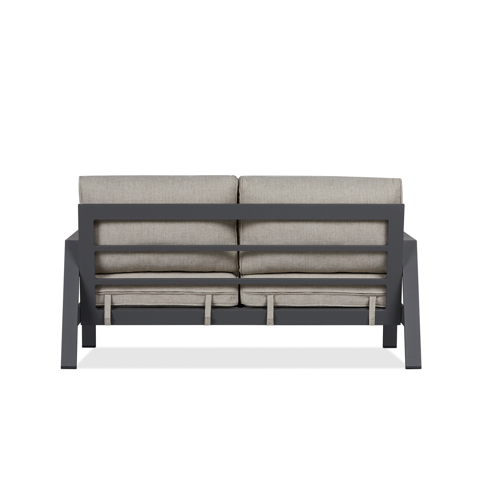 Aegean 55" Metal Outdoor Loveseat With Cushions by Real Flame