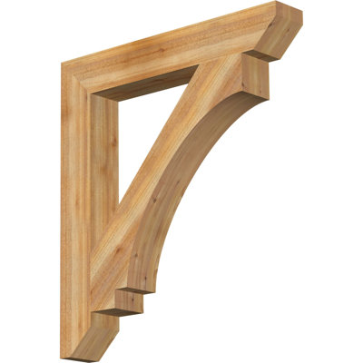 H 6 po x l 40 po x Support en bois / corbeau