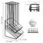 Black Metal Wire Golf Ball Storage Rack
