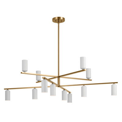 12 - Light Chandelier Tiered Chandelier