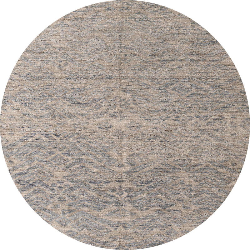 Tapis abstrait moderne 4890, Rond 8 pi
