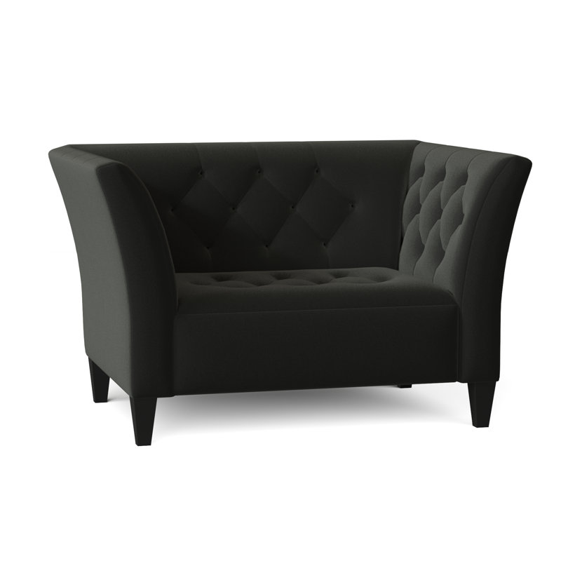 Carruth Upholstered Armchair, Bella Hunter Performance Velvet