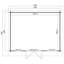 Lasita Dorset 3 - 16.5 x 13 Ft. Premium Log Cabin With Tempered Double Glazing (34mm)-2113941960