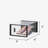 12-Piece Stackable Shoe Cabinet With Transparent Front Door Plastic Sneaker Storage Box
